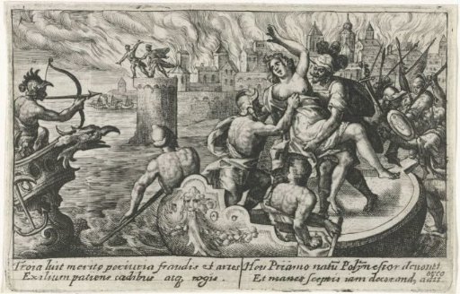Hecuba Carried Away at the Graves of Her Sons