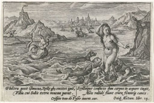 Scylla Transformed into a Monster