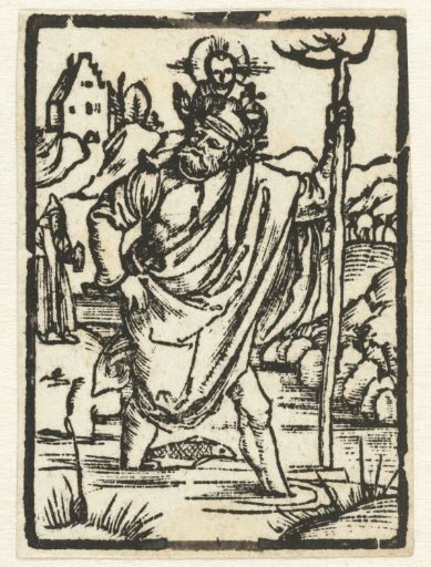 Saint Christopher Carrying the Christ Child