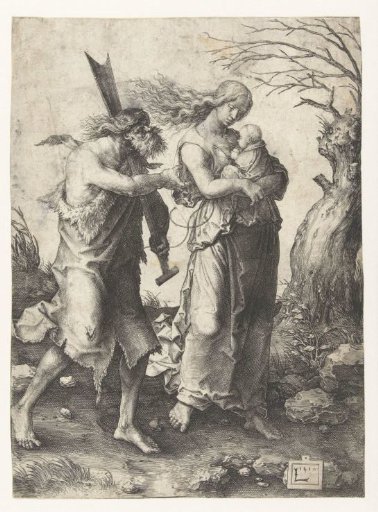 Adam and Eve after the expulsion from Paradise