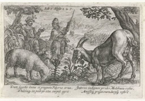 The Shepherds Tityrus and Meliboeus in Conversation