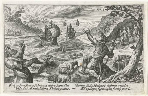 Aeneas Flees the Island of the Cyclops