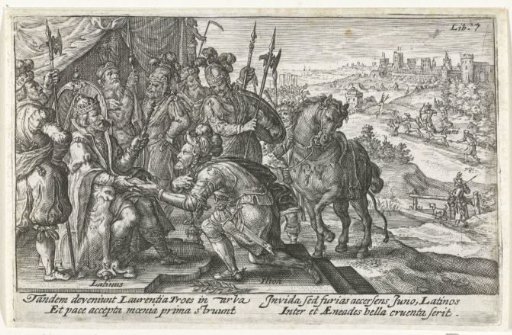 Aeneas Visits King Latinus
