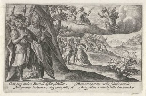 Achilles Mourns the Death of Patroclus