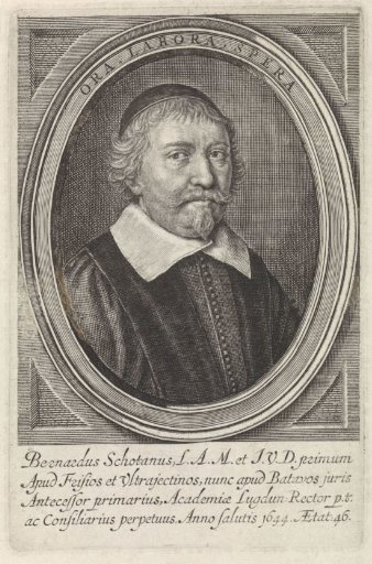 Portrait of Bernardus Schotanus