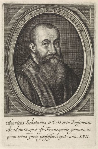 Portrait of Henricus Schotanus