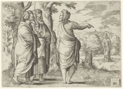 John the Baptist pointing to Christ