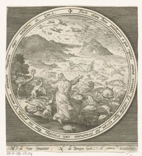 The Fifth Day of Creation: God Creates Fish and Birds
