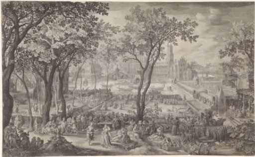 Feast in the Garden of a Palace
