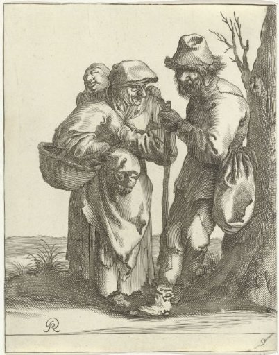 Beggars by a Tree