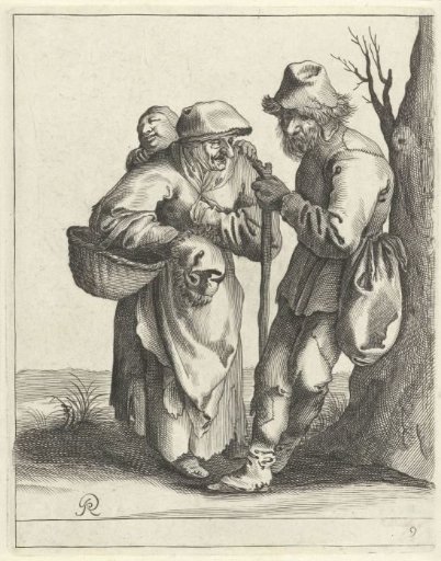 Beggars by a Tree