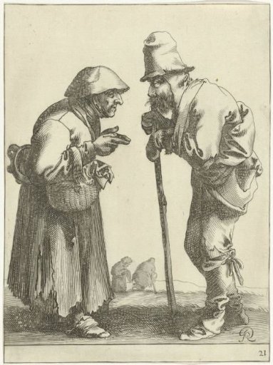 Two beggars in conversation