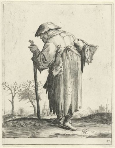 Old female beggar