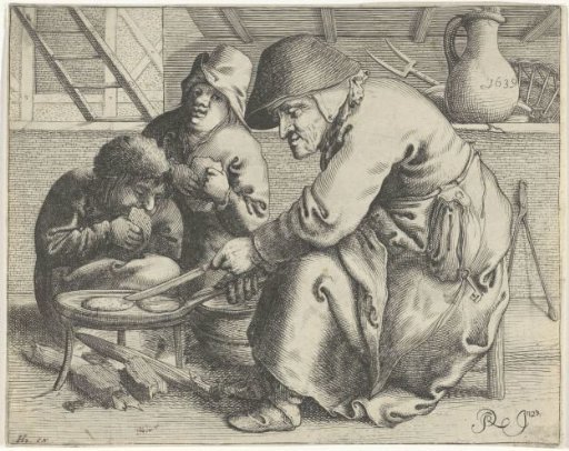 Pancake Baker with Two Children
