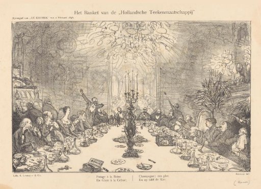 The banquet of the 'Dutch Drawing Society'