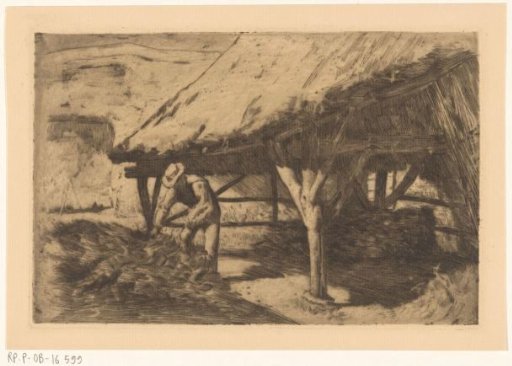 Farm with hay barn