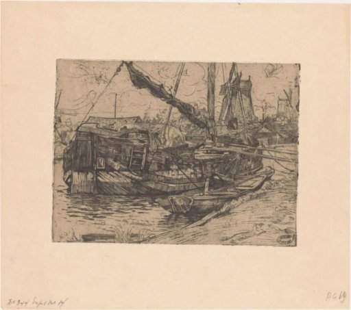 Barge in the Baarsjes in Amsterdam