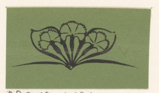 Vignette with three flowers