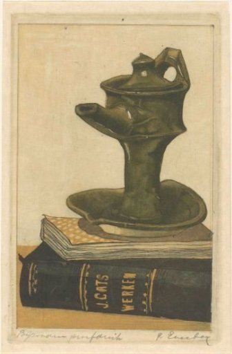 Still Life with Pitcher and Books
