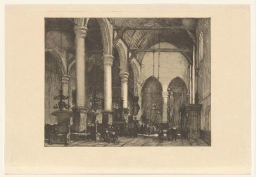 Interior of the Great Church in Edam