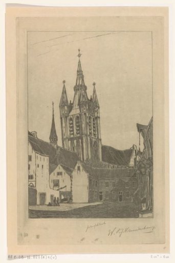 Tower of the Oude Kerk in Delft