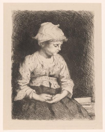 Seated girl