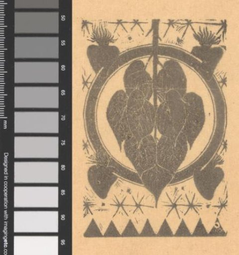 Circle with Leaves and Sacred Hearts