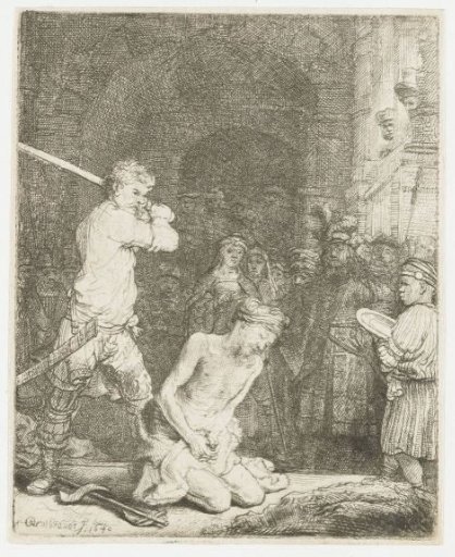 The beheading of St John the Baptist