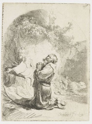 St Jerome praying