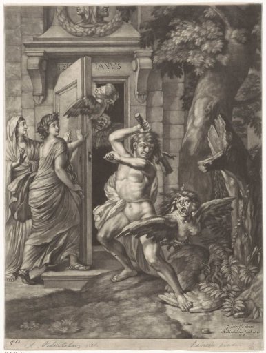 Allegory on the Peace of Nijmegen (1678): Hercules Defeats the Harpies before the Temple of Janus