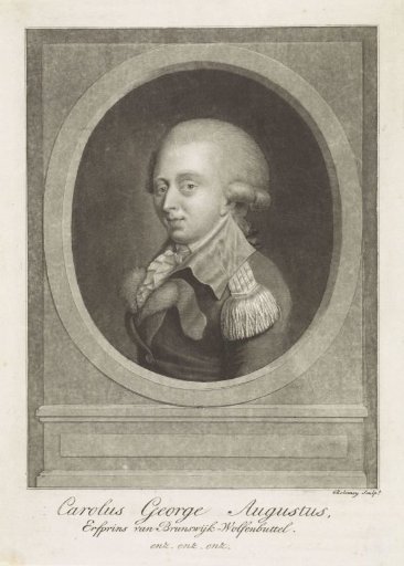 Portrait of Karel George August, Crown Prince of Brunswick-Wolfenbüttel