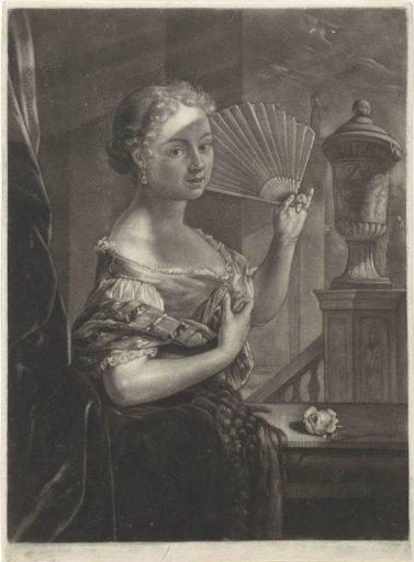 Young Woman with a Fan