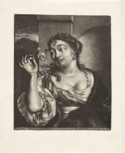 Woman with a Rose
