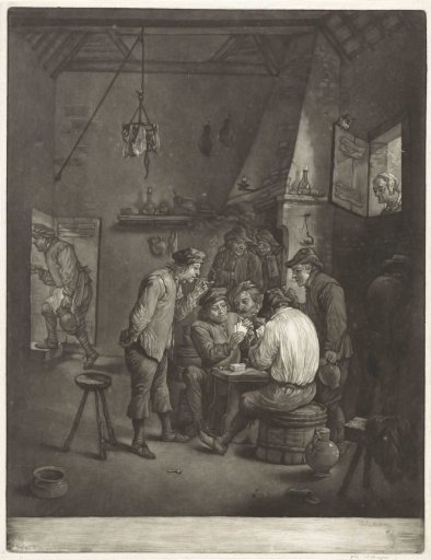 Two Peasants Playing Cards