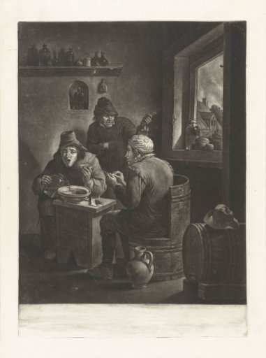 Tavern Scene with Three Peasants