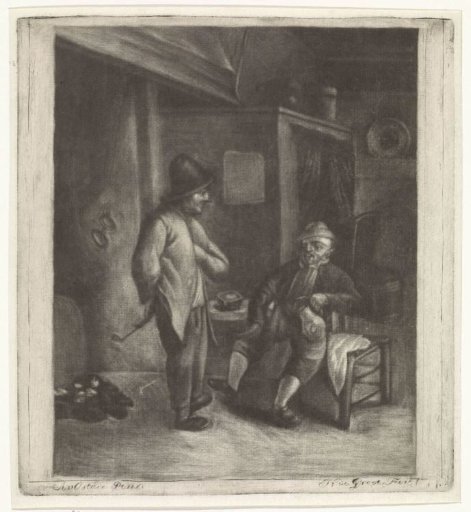 Two men in an inn