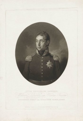 Portrait of Willem I Frederik, King of the Netherlands