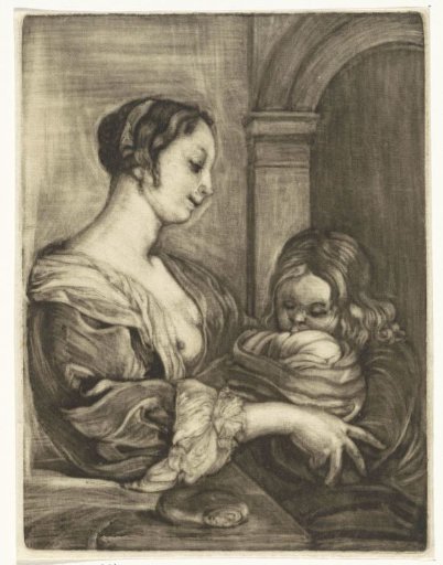 Woman with two children