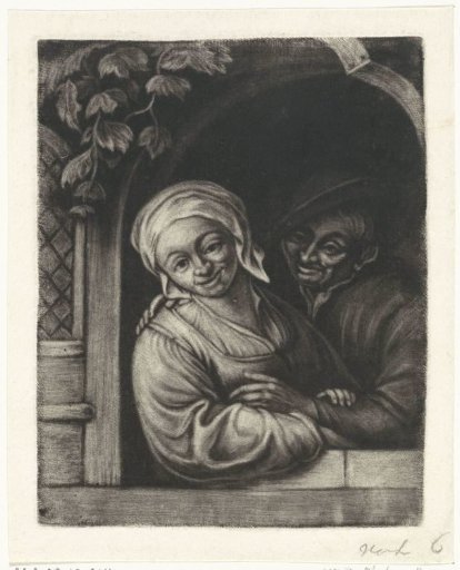 Couple in a window opening