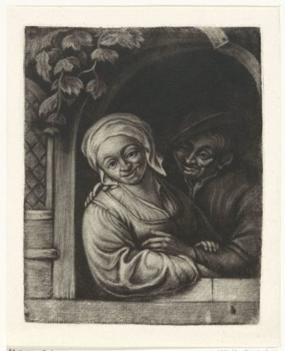 Couple in a window opening