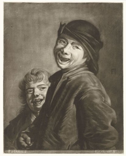 Two laughing boys