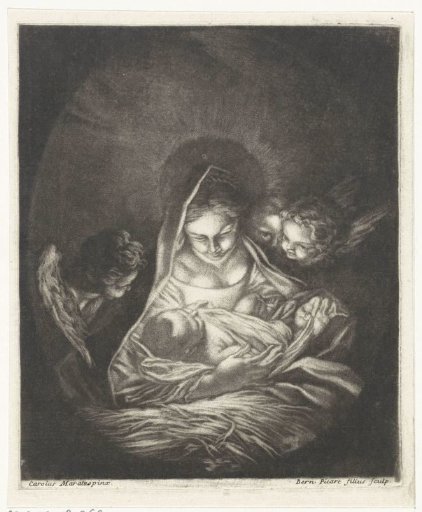Madonna and Child, Surrounded by Angels