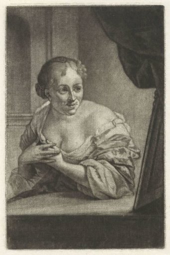 Woman before a mirror