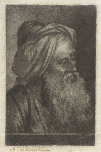 Bust of a man with a turban
