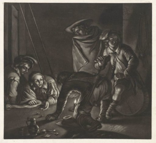Soldiers Playing Dice by Candlelight