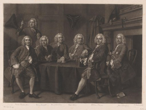 Company of men with William Benn
