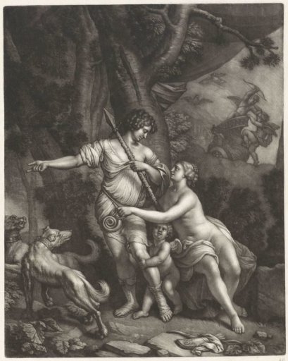 Venus Detains Adonis from the Hunt