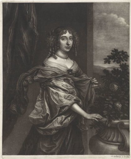 Portrait of a woman by a rose bush