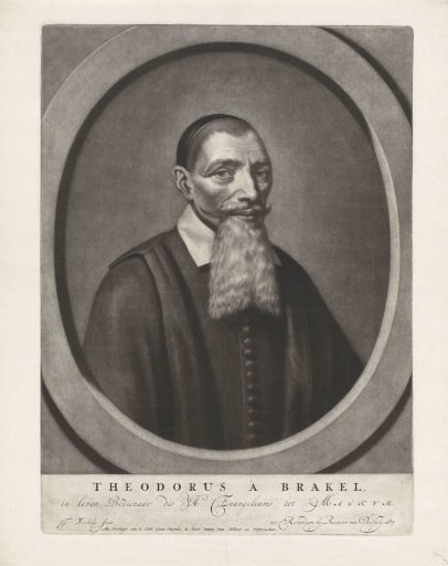 Portrait of the Minister Theodorus a Brakel