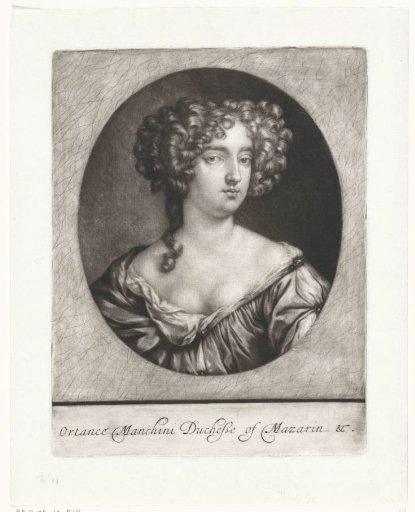 Portrait of Hortense Manzini, Duchess of Mazarin
